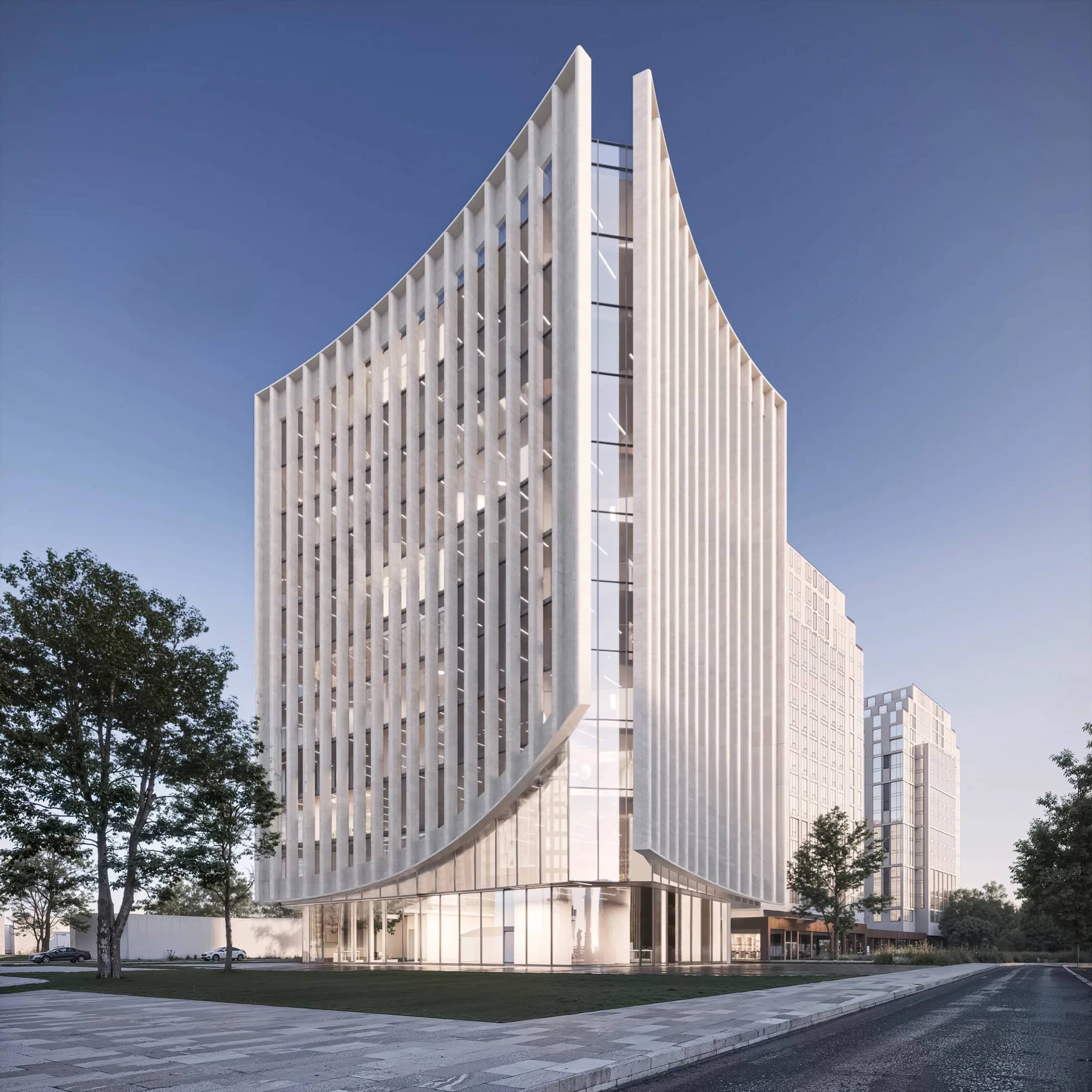Бизнес-центр в Москве в городе Москва – фасады, спроектированные BK Engineering